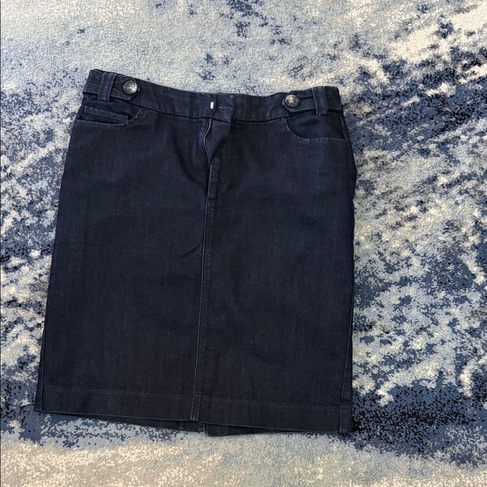 Banana Republic Dark Blue Pencil Skirt